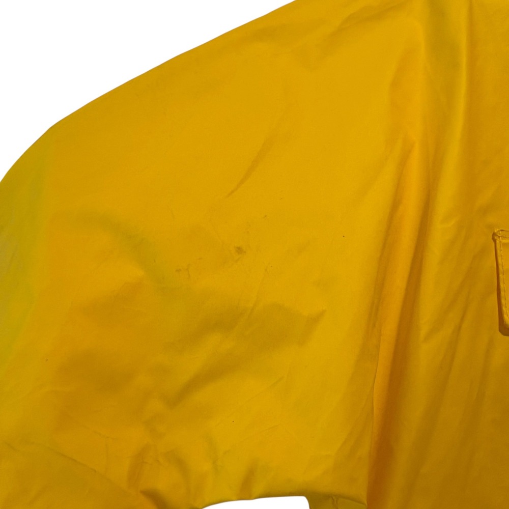 Chris-Craft Vintage Yellow PVC Nylon Rain Jacket Mens Medium Hooded Slicker 7022 - Picture 7 of 14